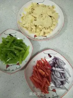 Make Celery fried tofu step 4