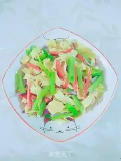 Make Celery fried tofu step 6