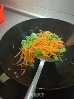 Make Carrot. Dutch beans step 3