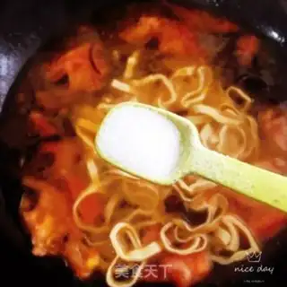 Make Tomato bean lumber egg soup step 10