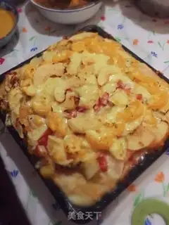Make Cheese rolls of veggie ham and milk pizza step 14
