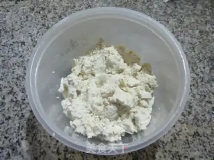 Make Two bean curds step 2