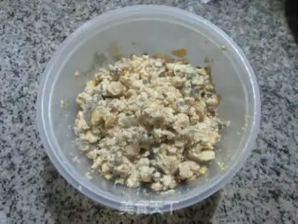 Make Two bean curds step 6