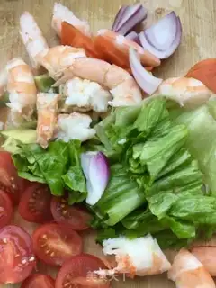Make Shrimp avocado salad step 9