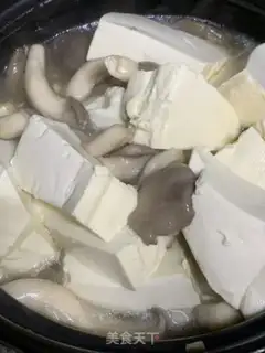 Make Chicken fungi mushroom tofu step 6