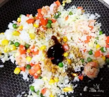 Make Shrimp sauce fried rice step 10