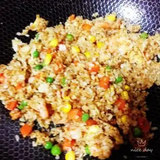 Make Shrimp sauce fried rice step 11