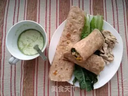 Make All-eat chicken burrito step 16