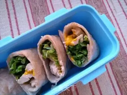 Make All-eat chicken burrito step 17