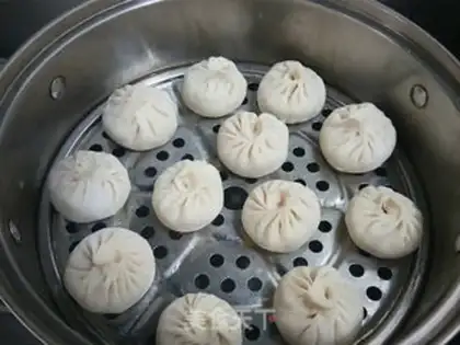 Make Fresh meat buns step 13