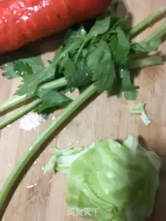 Make Vegetable congee for beef abalone step 0