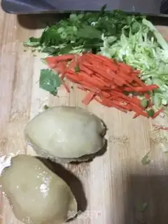 Make Vegetable congee for beef abalone step 1