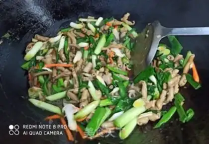 Make Garlic duck intestines step 7