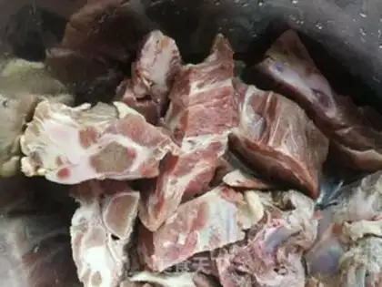 Make Bones soup and vegetables step 1