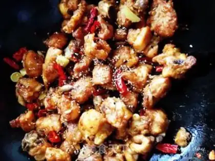 Make Spicy chicken step 19