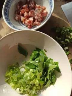 Make Cream sausage egg fried rice step 1