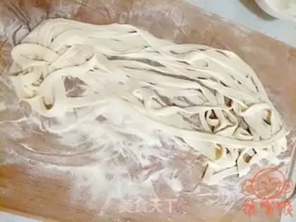 Make Big chicken noodles step 5