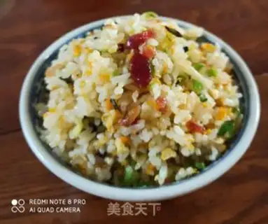 Make Cream sausage egg fried rice step 9