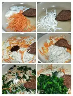 Make Golden fungus spinach step 5