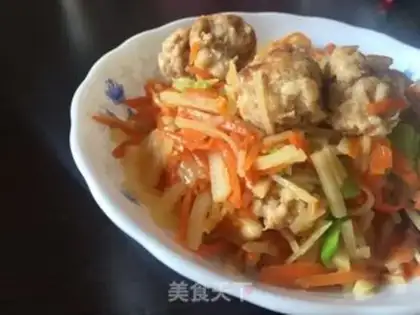 Make Double silk meatballs step 9
