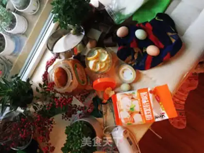 Make Pumping eggs, honeydew cake step 0
