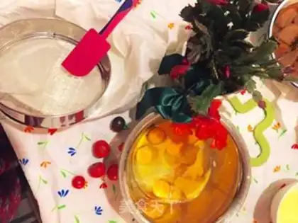 Make Pumping eggs, honeydew cake step 1