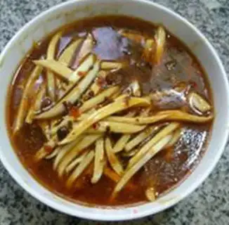 Make Beef sauce, white silk, noodle step 12