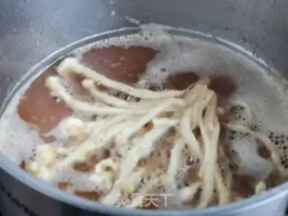 Make Dried golden needle mushrooms step 4