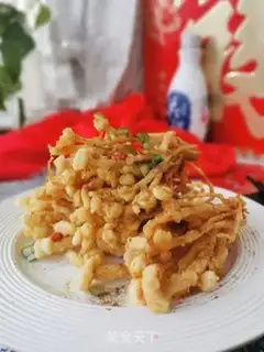 Make Dried golden needle mushrooms step 5