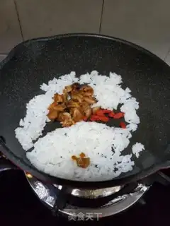 Make Eel fried rice step 3