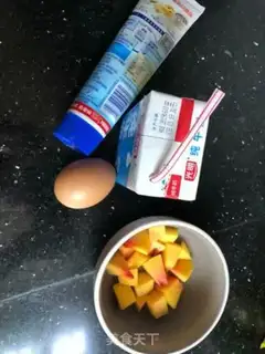 Make Peach omelet step 0
