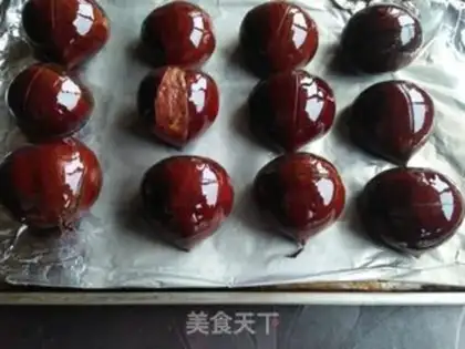 Make Honey roasted chestnuts step 4