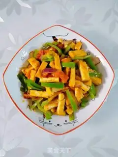 Make Tomato fried tofu step 4