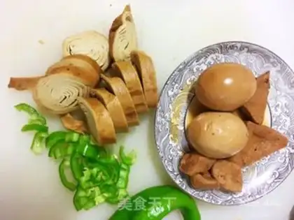 Make Cake with egg bean rolls step 13