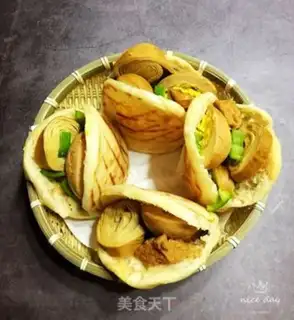 Make Cake with egg bean rolls step 15