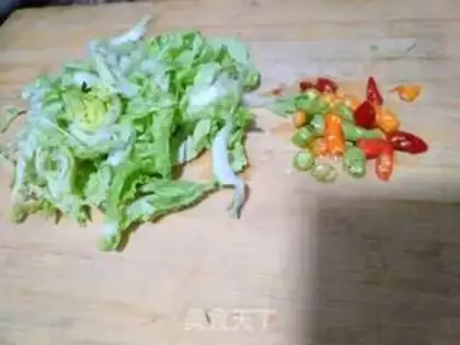 Make Swimming sugar and cabbage step 1