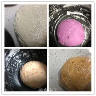 Make Colored buns step 0