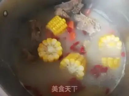 Make Carrot corn pig neck soup step 15