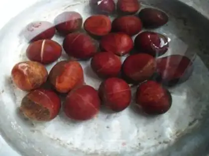 Make Boiled chestnuts step 2