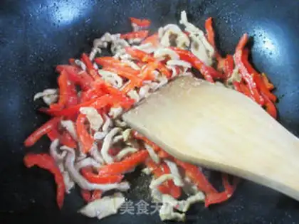 Make Cream peppers, scrawny sauce step 5