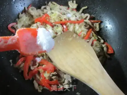 Make Cream peppers, scrawny sauce step 8