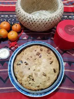 Make A red-tree banana cake step 14