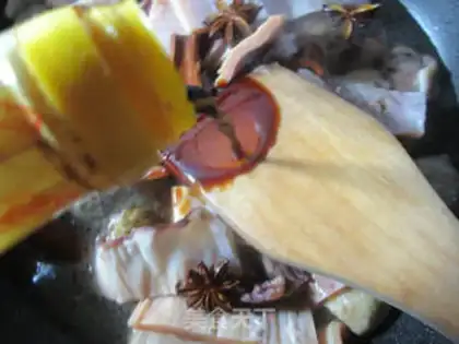 Make The beefballs have fried squid step 9