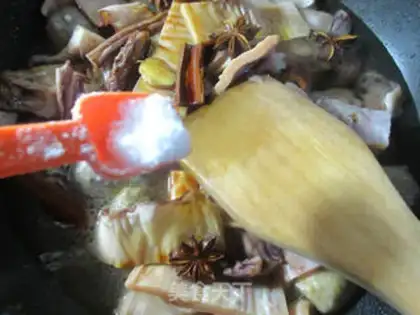 Make The beefballs have fried squid step 10