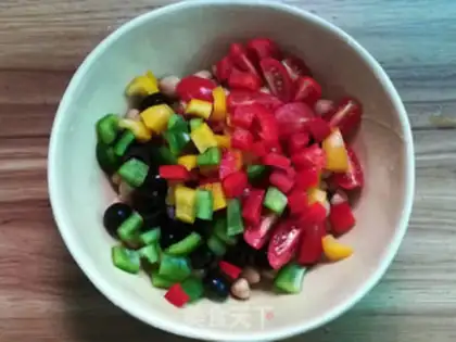 Make Eagle Bean salad step 2