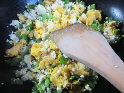 Make Pyramid duck eggs for fried tofu step 10