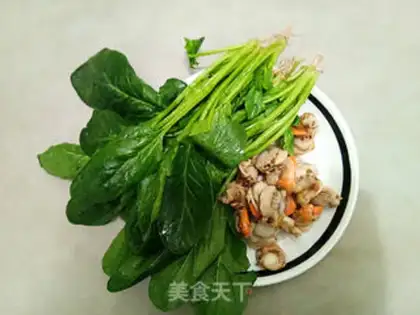 Make Spinach platter step 0