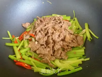 Make Celery beef step 7