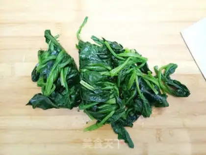 Make Spinach platter step 3