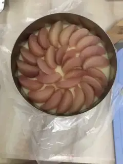 Make Peach cheesemus step 25